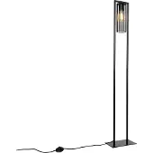 QAZQA Lampadaire moderne intelligent noir avec WiFi ST64 - Balenco Wazo
