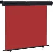 vidaXL Marquise latérale de balcon 165x250 cm rouge