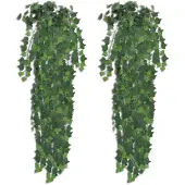 vidaXL Plantes artificielles 2 pcs Lierre Vert 90 cm