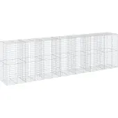 vidaXL Gabion avec couvercle 700x100x200 cm Fer galvanisé