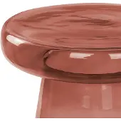 Beliani Table D'appoint Caldera Rouge Foncé