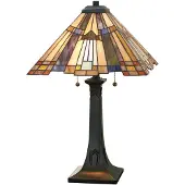 QUOIZEL Grande lampe de table Tiffany 63,5cm