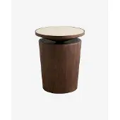 Nordal A/s Kwando Table D'appoint Avec Feuille De Travertin-nature | 6975