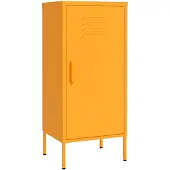 vidaXL Armoire de rangement Jaune moutarde 42,5x35x101,5 cm Acier