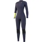Mystic Dazzled 5/3 Mm Woman Long Sleeve Chest Zip Neoprene Suit Gris S Femme