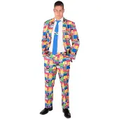 MOM Sesame Street Suit Man Costume Multicolore M-L Enfants