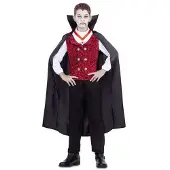MOM Vampire Kids Costume Rouge 3-4 Years Enfants