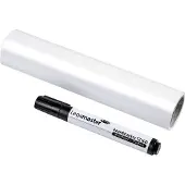 Legamaster Magic Charts , pour tableaux blancs, vierges, autocollants &amp; inscriptibles, marqueur pour tableau inclus, L 200 x l 300 mm, 100 % recyclable, polypropylène, blanc, 25 feuilles