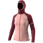 Dynafit - Veste de ski de randonnée en Polartec - Speed Polartec Hooded Jkt W Burgundy pour Femme - Taille S - Rouge