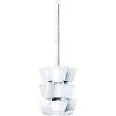 Prosperplast Pot Pour Herbes 3 Casacades Suspendus Coubi Herbal Blanc