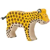 Holztiger Figurine l opard