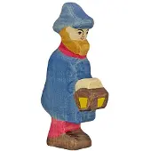 Holztiger Figurine en bois - Berger avec lampe - Pour enfants à partir de 3 ans