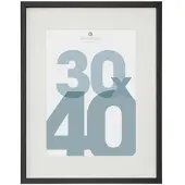 Atmosphera Cadre photo en Bois Noir pour Photo 30 x 40 cm