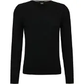 BOSS Pull-over 'Leno-P' noir