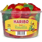 Haribo Fruitgom Rotella Fruit Bonbons Gélifiés Assortis Saveurs Fruitées 1200g