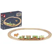 Janod Story Train With Circuit Marron Enfants