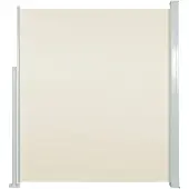 vidaXL Marquise latérale extensible 140x300 cm Crème