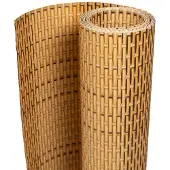 vidaXL Paravent de balcon marron clair 400x100 cm résine tressée