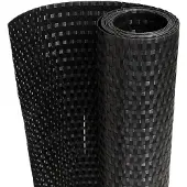 vidaXL Pare-vue balcon noir 400x80 cm Poly rotin