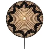 Good&Mojo - Applique Andros - Naturel/Noir - Ø45cm