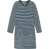 Schiesser Chemise de nuit 'Casual Essentials' bleu foncé / blanc