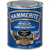 Hammerite Laque pour metaux brilliant noir 750 ml
