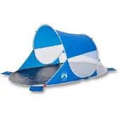 vidaXL Tente de plage bleu azur Pop-Up imperméable