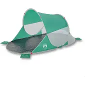 vidaXL Tente de plage vert lac Pop-Up imperméable