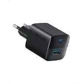 Anker Chargeur mural 323 | Chargeur rapide 33 Watt - USB-A + USB-C - Blanc