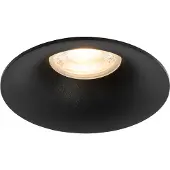 QAZQA Spot encastrable moderne noir GU10 50mm - Gijs