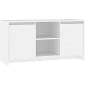 vidaXL Meuble TV blanc 102x37,5x52,5 cm Bois composite