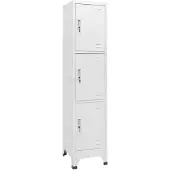 vidaXL Armoire à casier avec 3 compartiments 38x45x180 cm