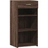 vidaXL Sideboard brun imitation chêne 45x42,5x93 cm Matériau dérivé du bois