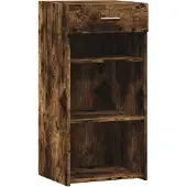 vidaXL Sideboard chêne fumé 45x42,5x93 cm bois composite