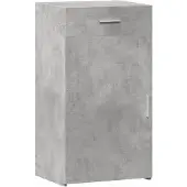 vidaXL Sideboard gris béton 50x42,5x93 cm Bois composite