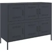vidaXL Sideboard Anthracite 100,5x39x79 cm Acier