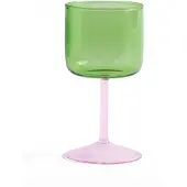 HAY Tint Verre à Vin - Set de 2 Green|Pink