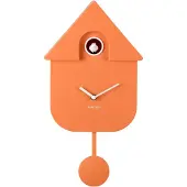 Karlsson Horloge murale moderne Cuckoo Orange