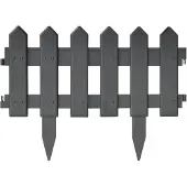 vidaXL Bordure de pelouse 25 pcs. Anthracite 10 m PP