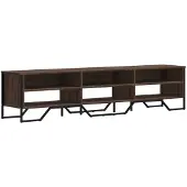 vidaXL Armoire TV marron imitation chêne 180x34x41 cm Bois composite
