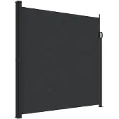 vidaXL -Windschutzscheibe aus Erweiterbar 200x600 cm schwarz