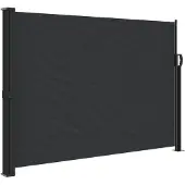 vidaXL Store latéral extensible noir 140x300 cm