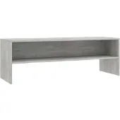 vidaXL Armoire TV gris béton 120x40x40 cm Bois composite