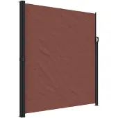 vidaXL Marquise latérale extensible brun 220x500 cm