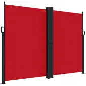 vidaXL Marquise latérale extensible rouge 180x1000 cm