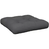 vidaXL Coussin de palette anthracite 60x61,5x10 cm tissu