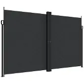 vidaXL Store latéral extensible noir 200x600 cm