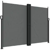 vidaXL Marquise latérale extensible Anthracite 180x1000 cm