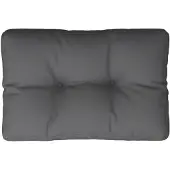 vidaXL Coussin de palette anthracite 50x40x12 cm tissu