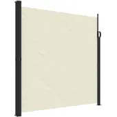 vidaXL Marquise latérale extensible Crème 200x300 cm